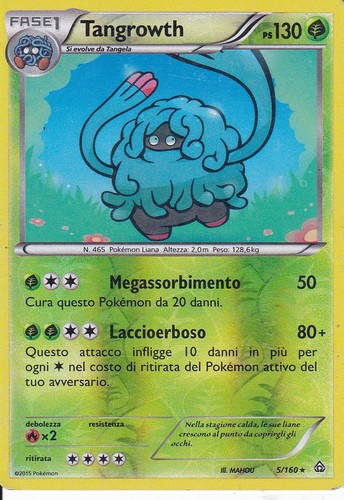 Carta pokemon tangrowth - carta,