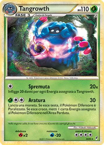 Pokemon carta tangrowth 95 - pokemon, 34/95