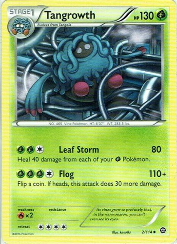 Pokemon carta tangrowth 114 - pokemon,
