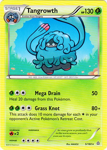 Tangrowth 160 raro - 5/160,
