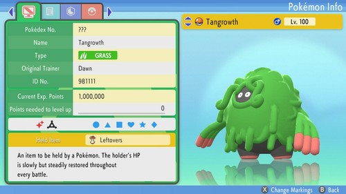 Shiny tangrowth 6ivs pokemon - shiny,