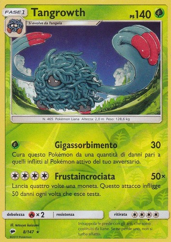Carta pokemon tangrowth - pokemon,