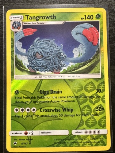 Tangrowth reverse holo rare - tangrowth, sm