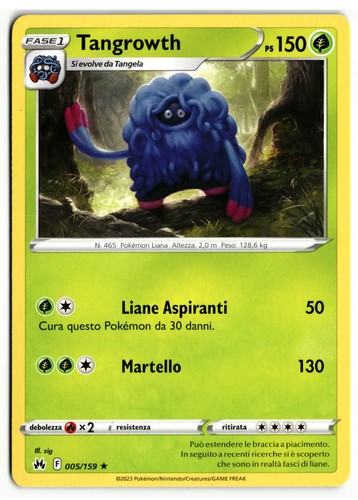 Pokémon tangrowth 005 - pokémon, 005/159