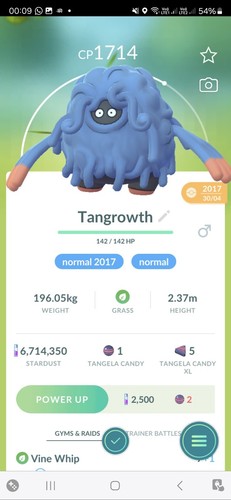 Tangrowth - (catturato, nel