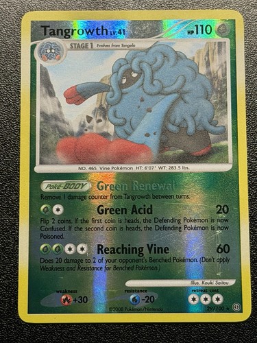 Carta pokemon rara tangrowth - pokemon,